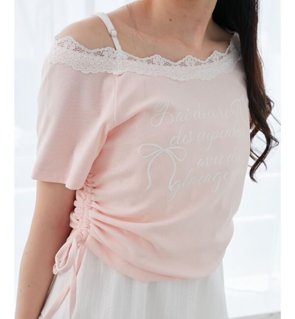  「サイドドロストロゴTシャツ」|Tシャツ・カットソー|