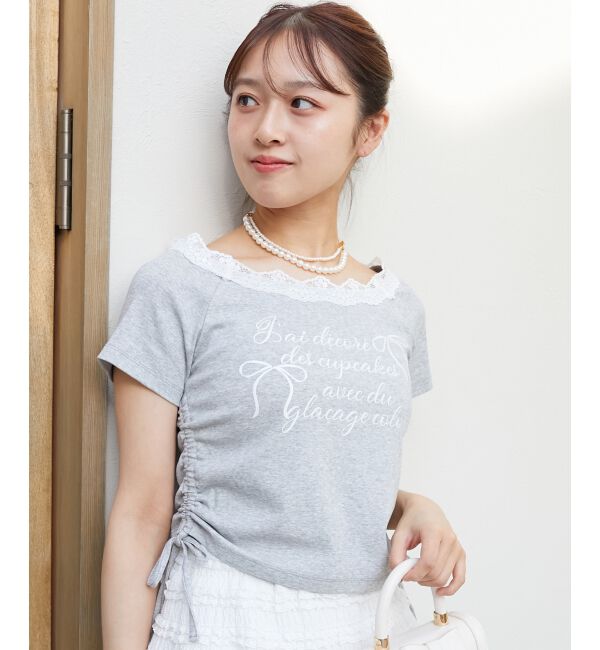  「サイドドロストロゴTシャツ」|Tシャツ・カットソー|