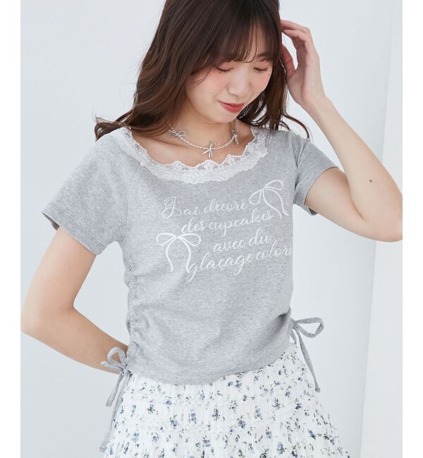  「サイドドロストロゴTシャツ」|Tシャツ・カットソー|