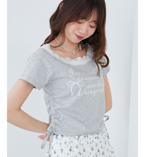  「サイドドロストロゴTシャツ」|Tシャツ・カットソー|