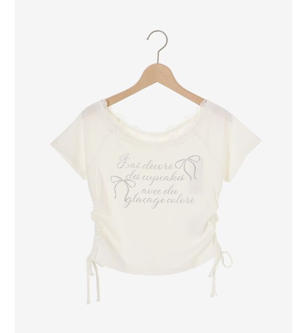  「サイドドロストロゴTシャツ」|Tシャツ・カットソー|