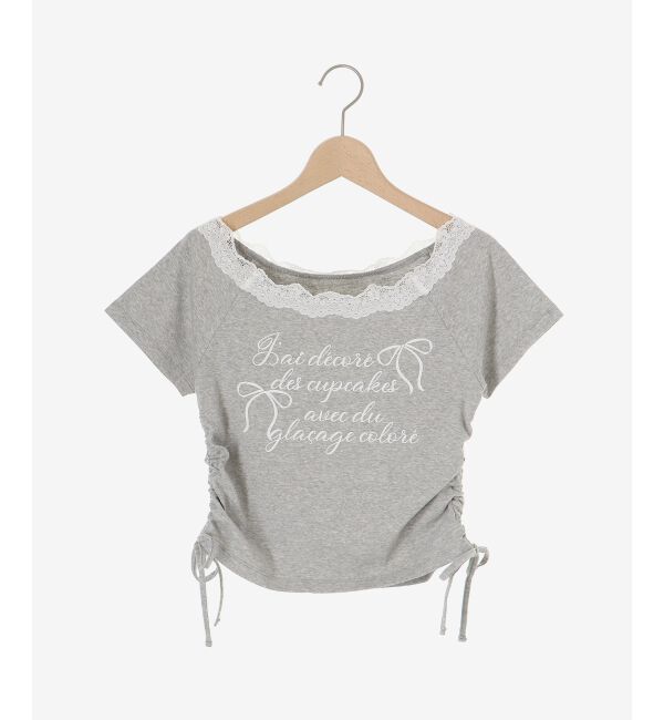  「サイドドロストロゴTシャツ」|Tシャツ・カットソー|