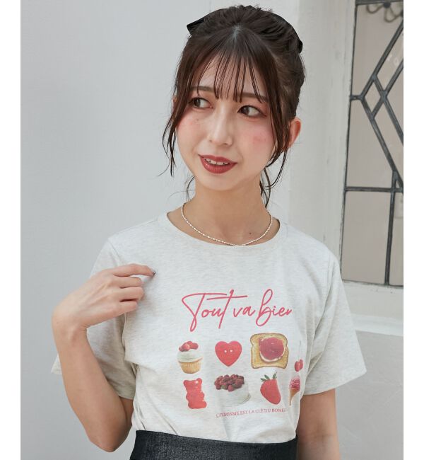  「スイートモチーフTシャツ」|Tシャツ・カットソー|