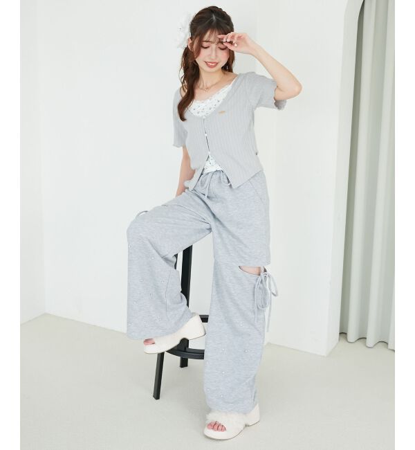  「キャミレイヤードライク半袖トップス」|Tシャツ・カットソー|