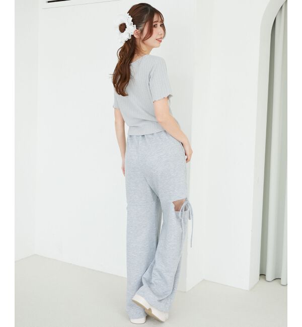  「キャミレイヤードライク半袖トップス」|Tシャツ・カットソー|