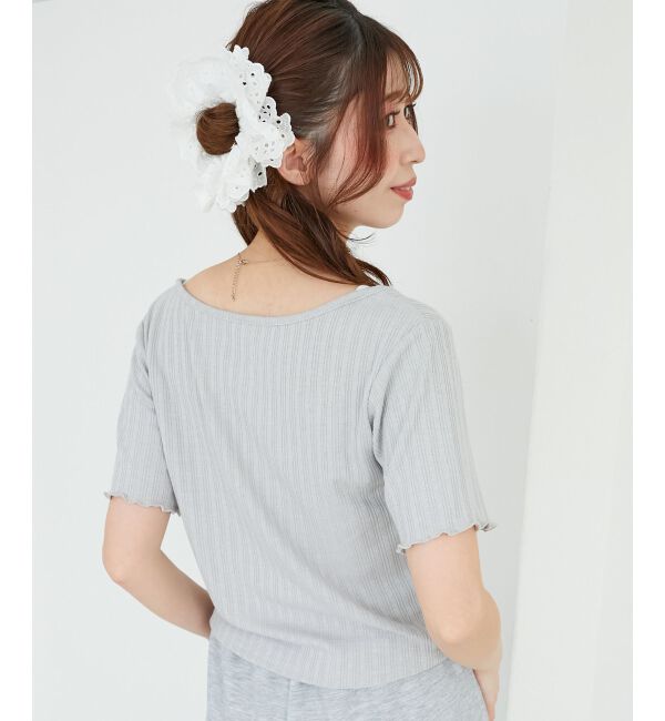  「キャミレイヤードライク半袖トップス」|Tシャツ・カットソー|