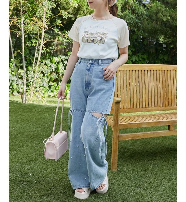  「ラグランネコチャンTシャツ」|Tシャツ・カットソー|