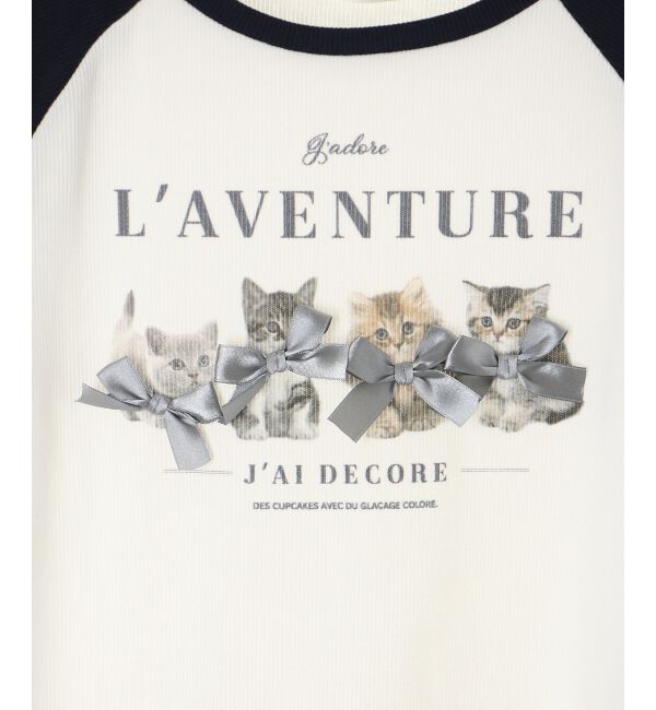  「ラグランネコチャンTシャツ」|Tシャツ・カットソー|