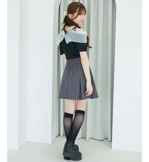  「キラキラビジューオフショルトップス」|Tシャツ・カットソー|