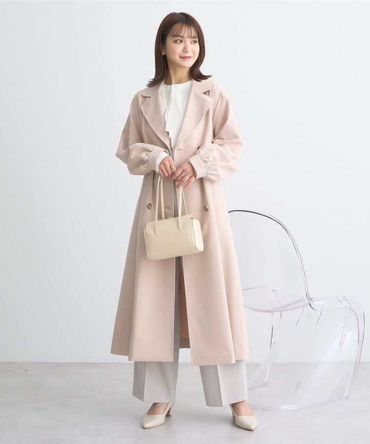 earth music&ecology「パフスリーブトレンチコート」|トレンチコート|