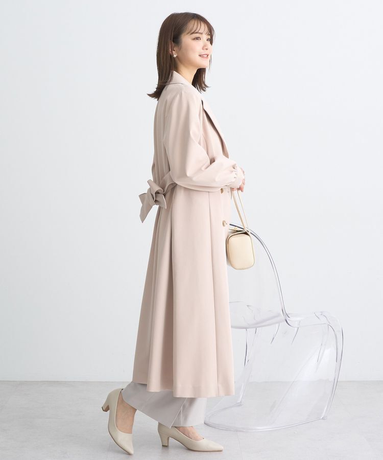 earth music&ecology「パフスリーブトレンチコート」|トレンチコート|