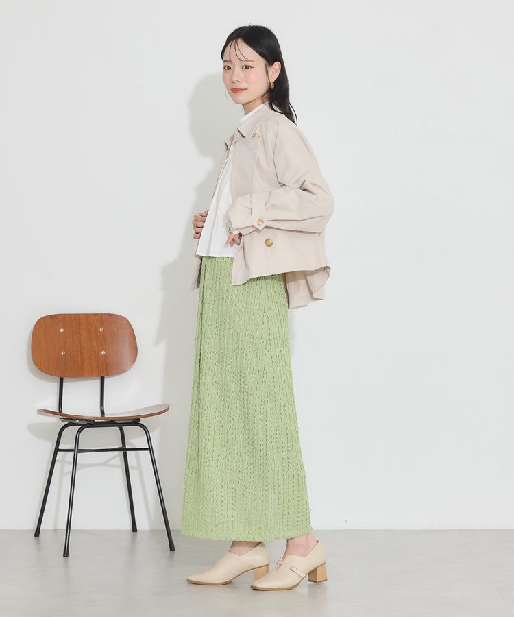 earth music&ecology「ショートトレンチコート」|トレンチコート|