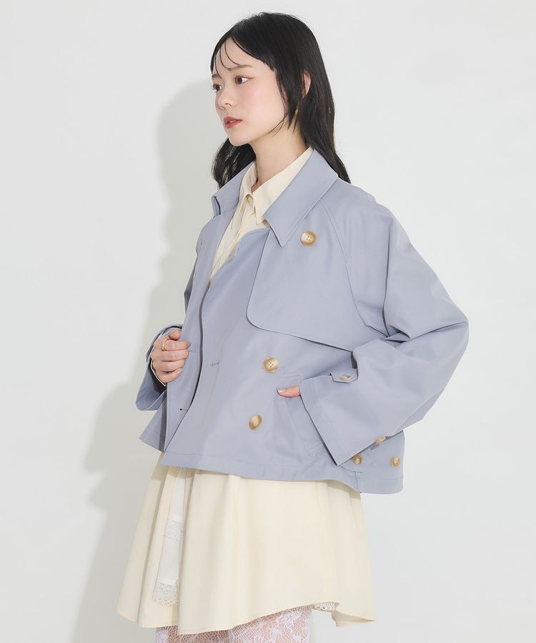 earth music&ecology「ショートトレンチコート」|トレンチコート|