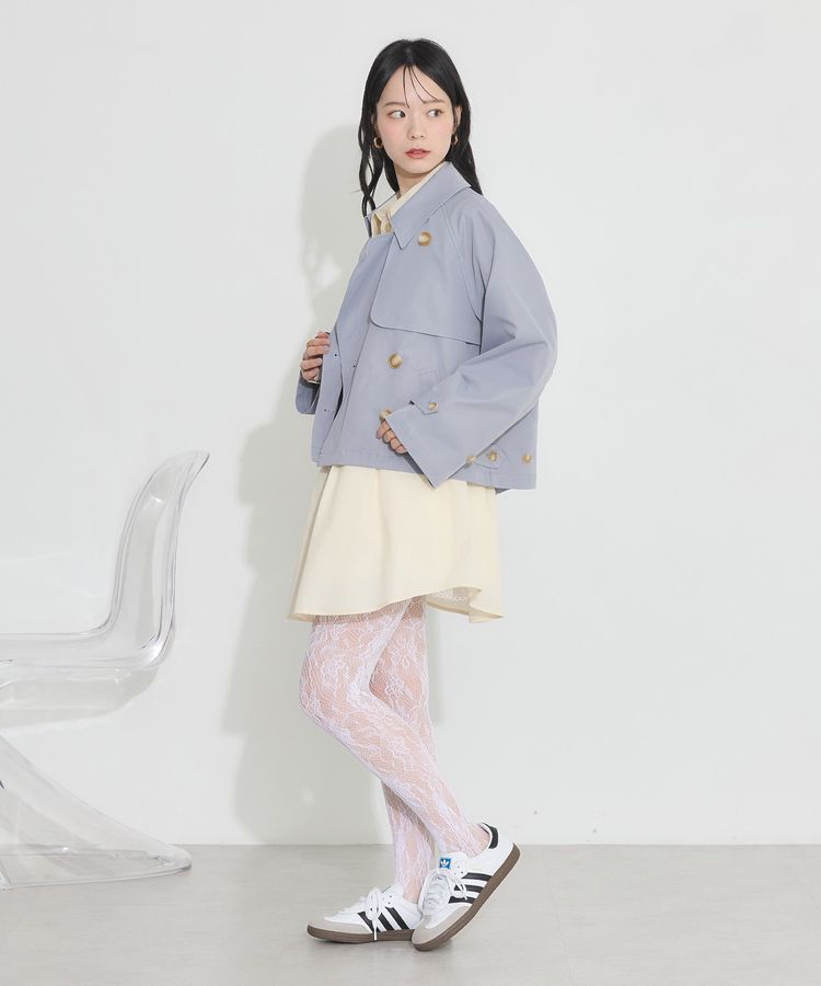earth music&ecology「ショートトレンチコート」|トレンチコート|