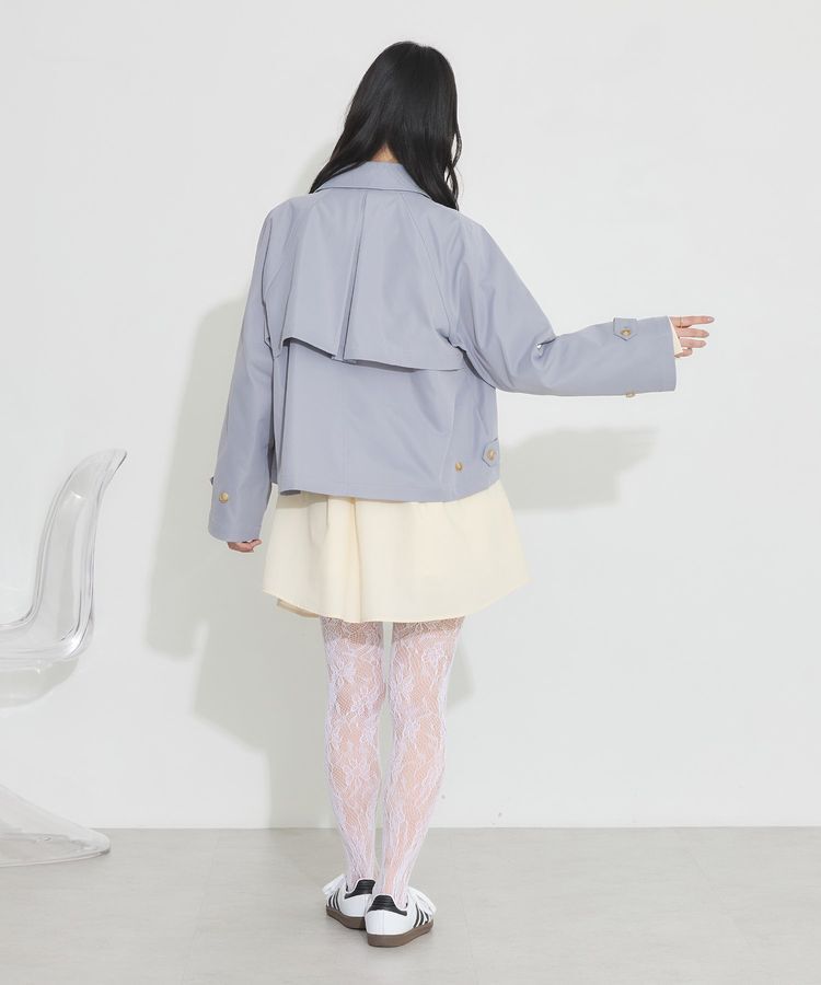 earth music&ecology「ショートトレンチコート」|トレンチコート|