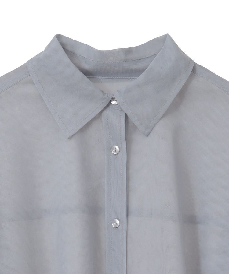 earth music&ecology「チュールレイヤードシャツ」|シャツ・ブラウス|