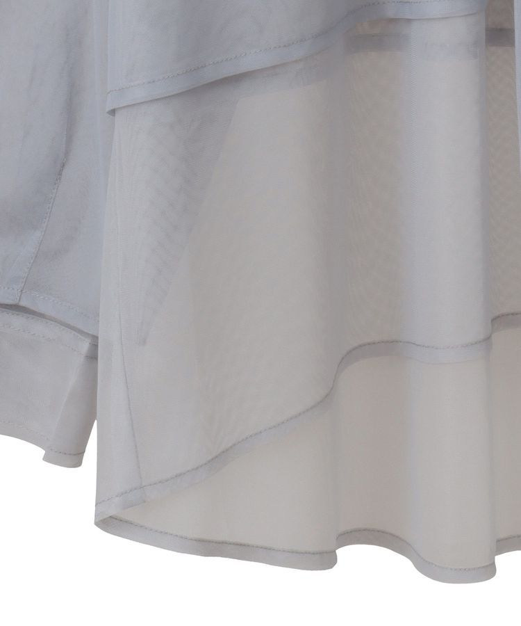 earth music&ecology「チュールレイヤードシャツ」|シャツ・ブラウス|