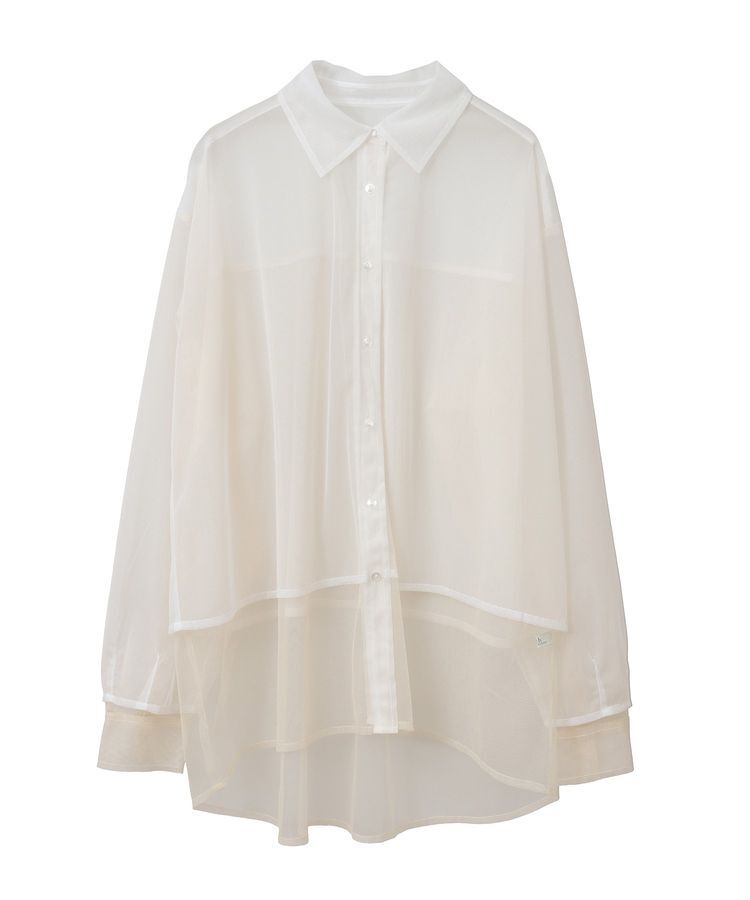 earth music&ecology「チュールレイヤードシャツ」|シャツ・ブラウス|