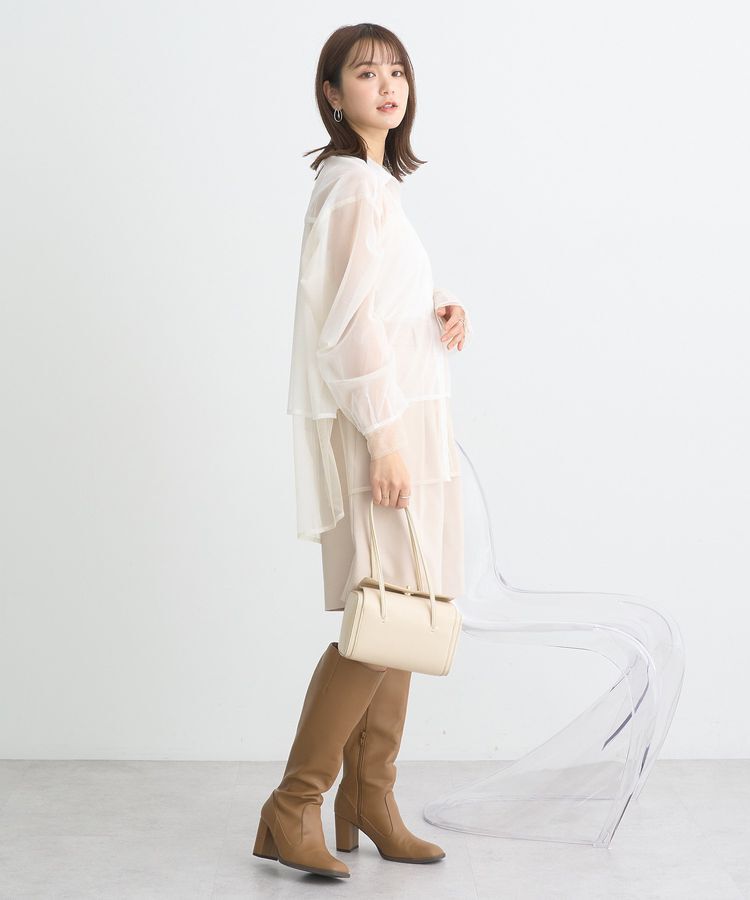 earth music&ecology「チュールレイヤードシャツ」|シャツ・ブラウス|