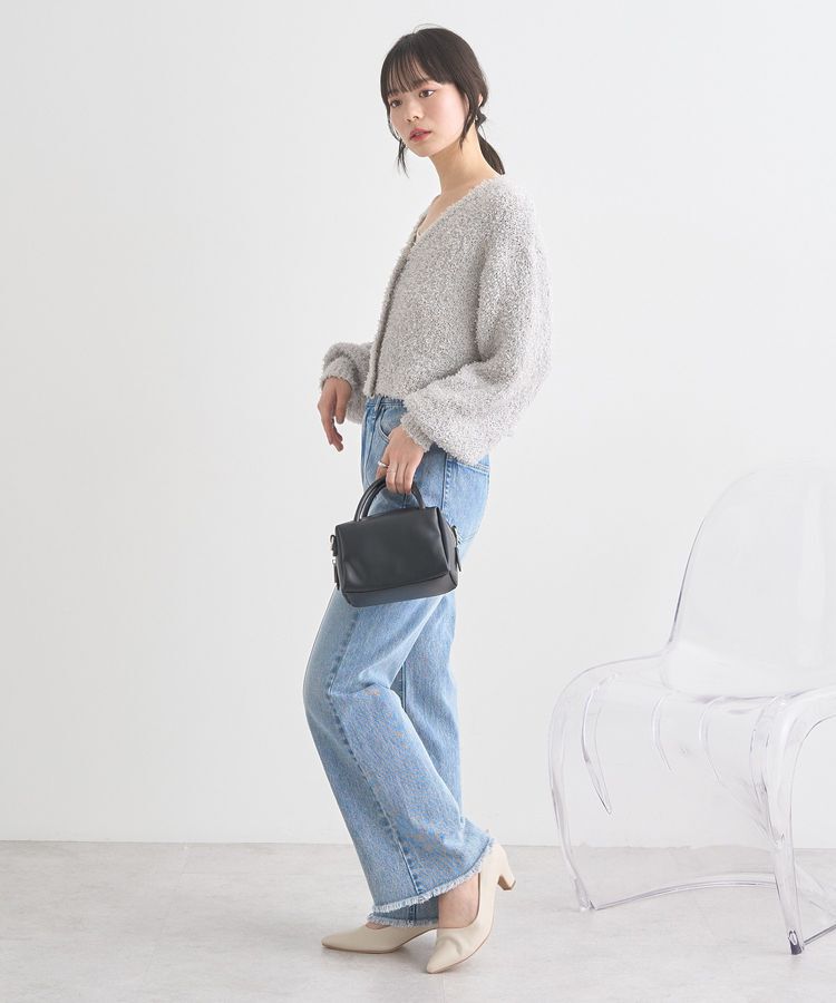 earth music&ecology「リリーヤーンショートニットカーディガン」|カーディガン|