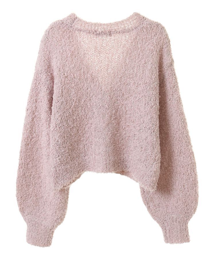 earth music&ecology「リリーヤーンショートニットカーディガン」|カーディガン|