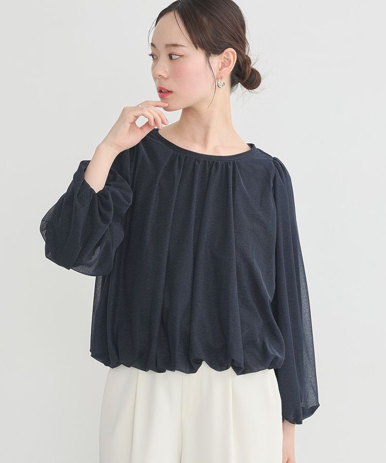 earth music&ecology「シアーバルーンプルオーバー」|Tシャツ・カットソー|Navy