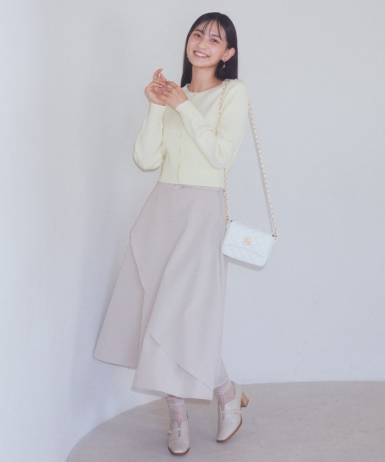 earth music&ecology「ベルト付きアシンメトリースカート」|フレア|