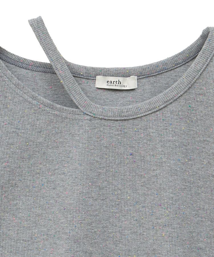 earth music&ecology「カットデザインフレンチスリーブプルオーバー」|Tシャツ・カットソー|