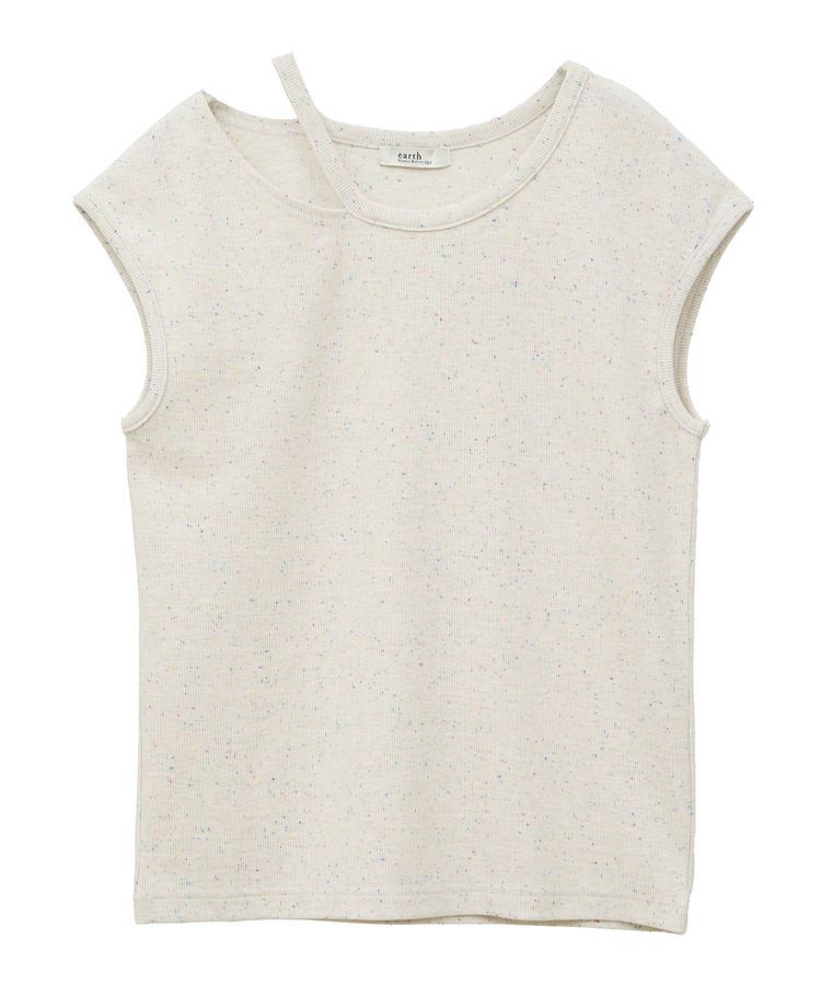 earth music&ecology「カットデザインフレンチスリーブプルオーバー」|Tシャツ・カットソー|