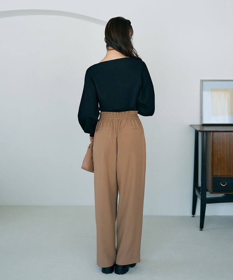 earth music&ecology「【WEB限定】リボンニットアンサンブル」|ニット・セーター|