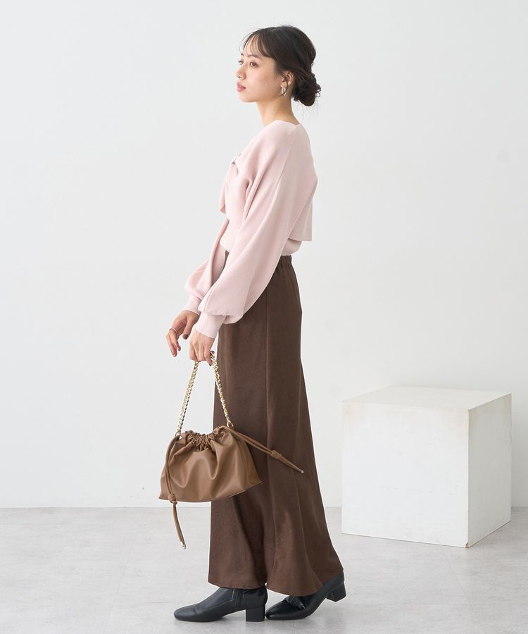 earth music&ecology「【WEB限定】リボンニットアンサンブル」|ニット・セーター|