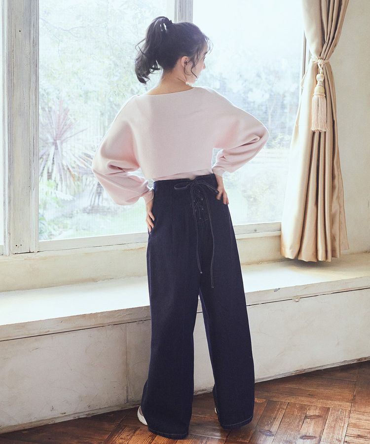 earth music&ecology「【WEB限定】リボンニットアンサンブル」|ニット・セーター|