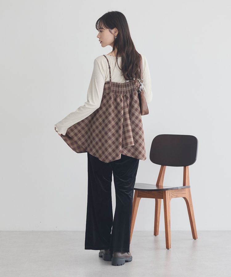 earth music&ecology「イレヘムチェックキャミチュニック」|チュニック|