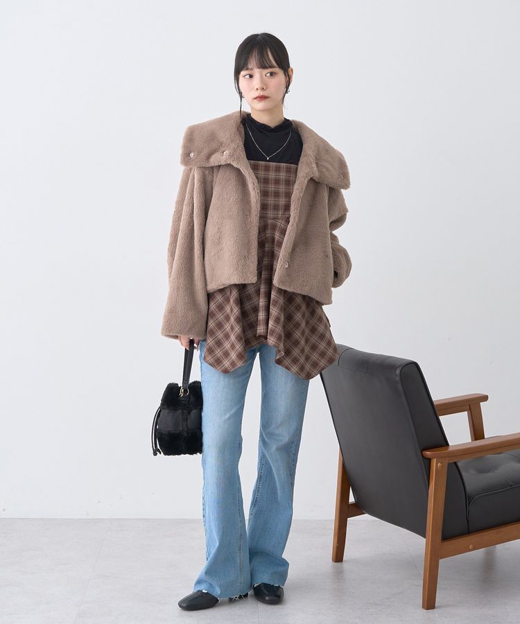 earth music&ecology「イレヘムチェックキャミチュニック」|チュニック|