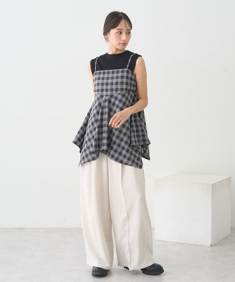 earth music&ecology「イレヘムチェックキャミチュニック」|チュニック|