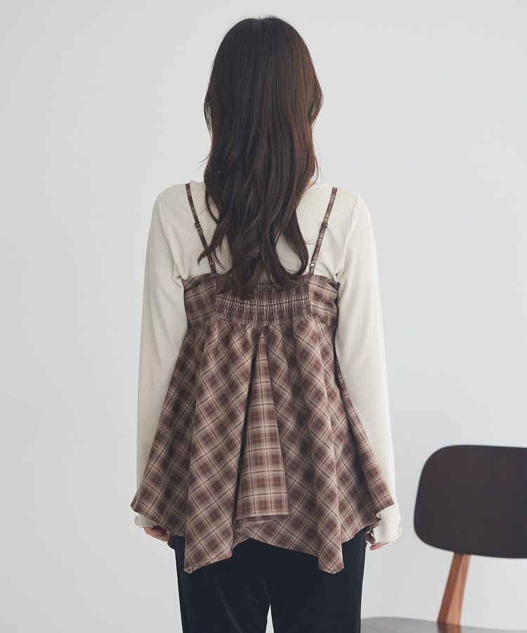 earth music&ecology「イレヘムチェックキャミチュニック」|チュニック|