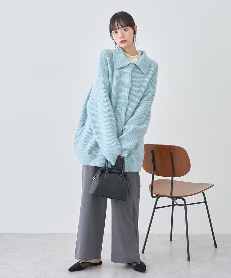 earth music&ecology「襟付きニットアウター」|カーディガン|