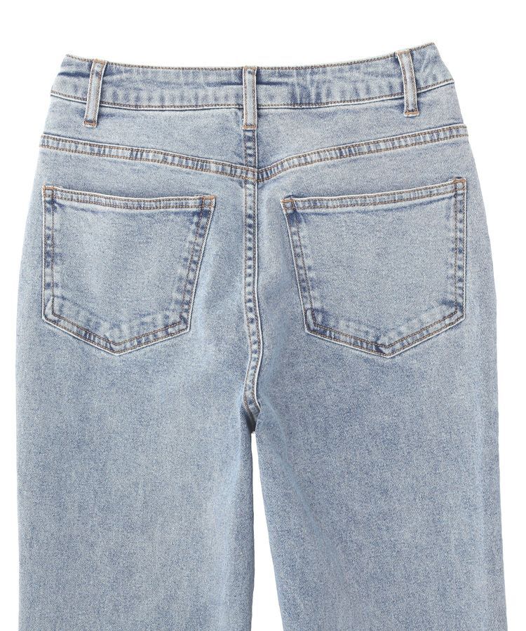 earth music&ecology「切り替えフレアデニムパンツ」|デニム|