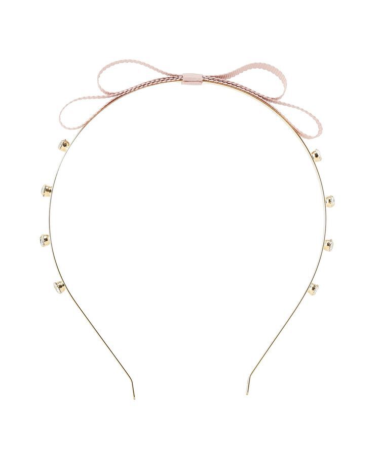 Maison de FLEUR「グログランリボンメタルビジューカチューシャ」|その他|