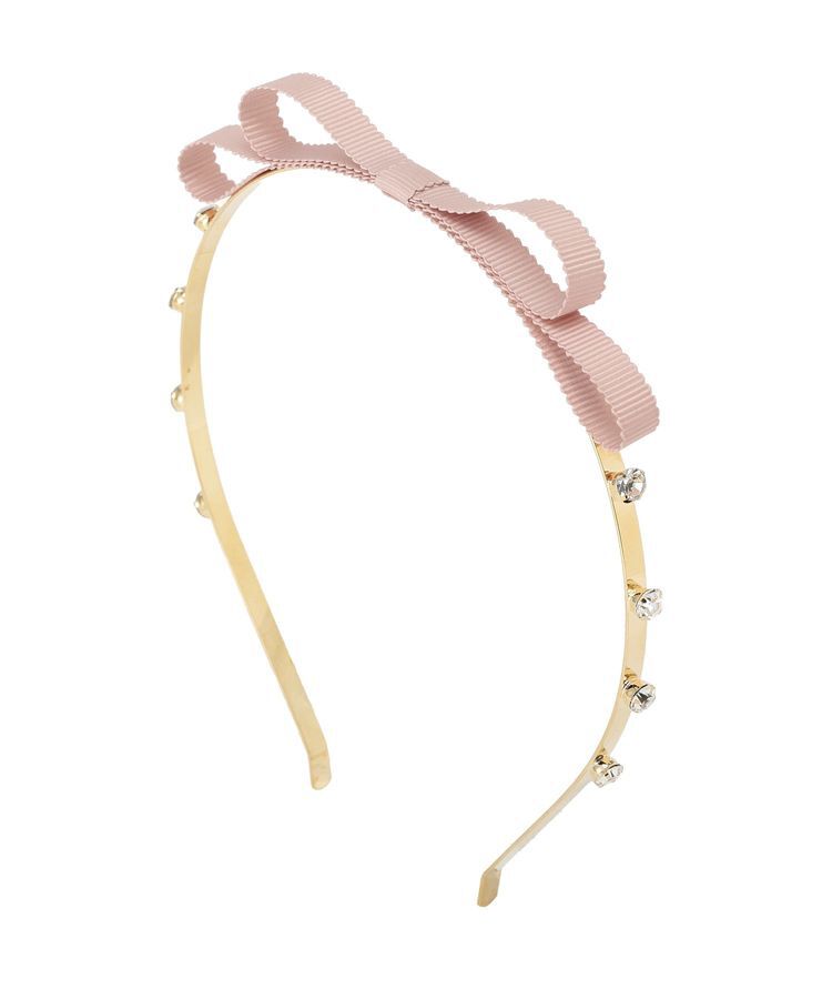 Maison de FLEUR「グログランリボンメタルビジューカチューシャ」|その他|