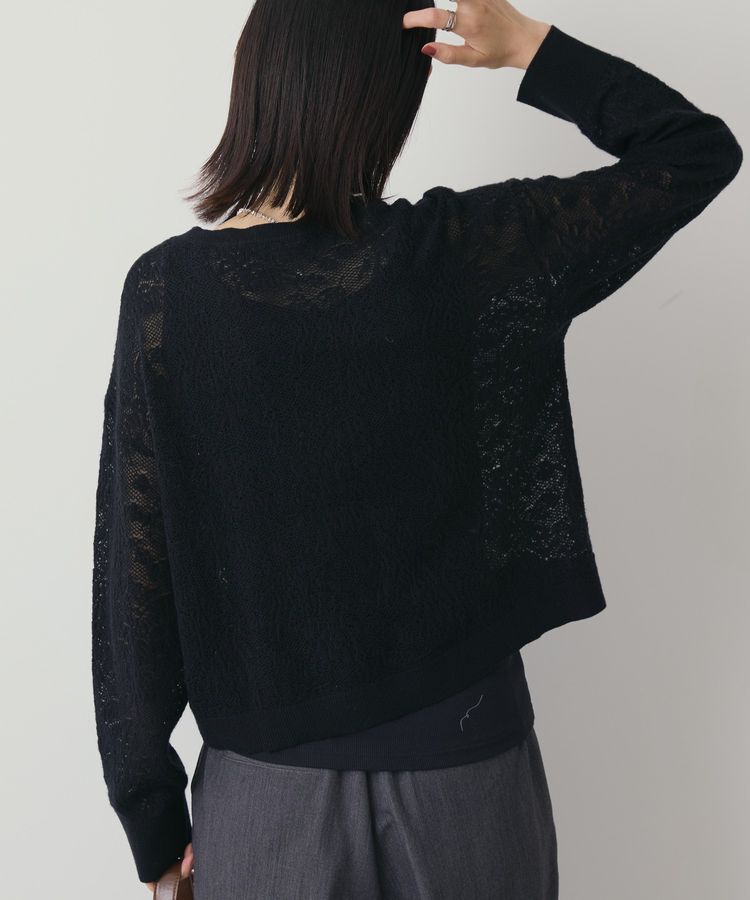 AMERICAN HOLIC「レース編みニットプルオーバー」|ニット・セーター|