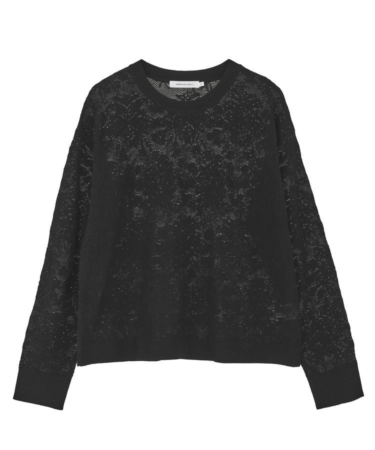 AMERICAN HOLIC「レース編みニットプルオーバー」|ニット・セーター|