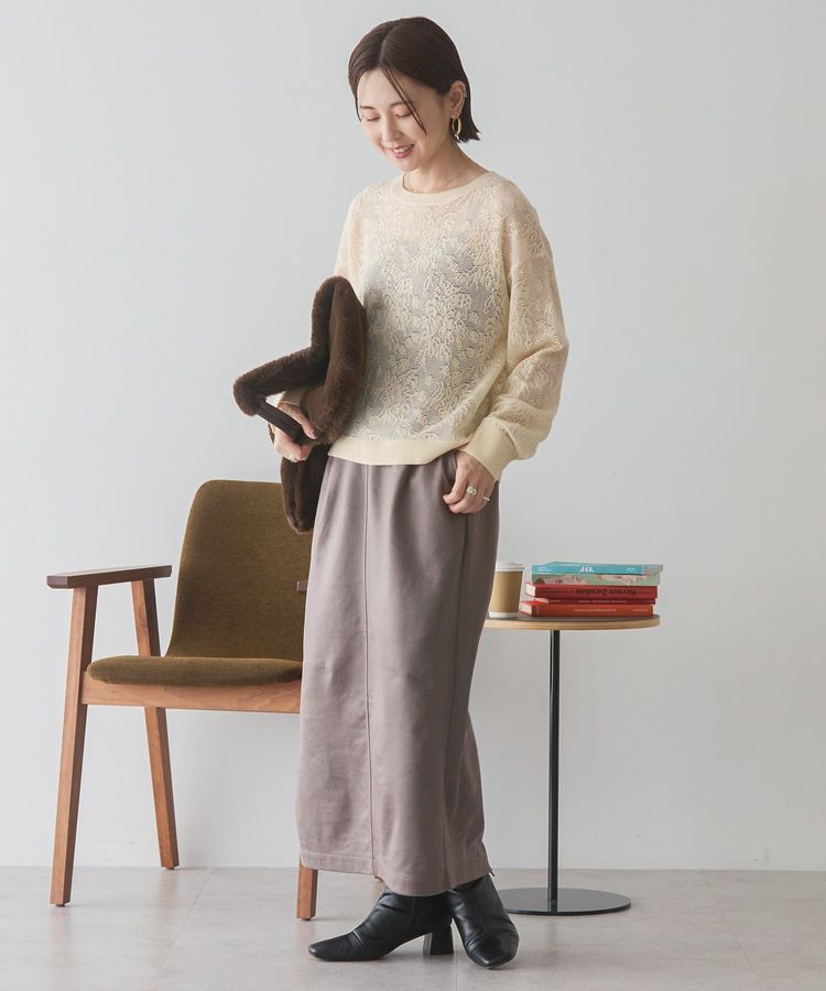 AMERICAN HOLIC「レース編みニットプルオーバー」|ニット・セーター|