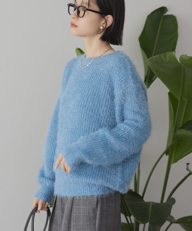 AMERICAN HOLIC「【WEB限定】フェザーゆるニットプルオーバー」|ニット・セーター|