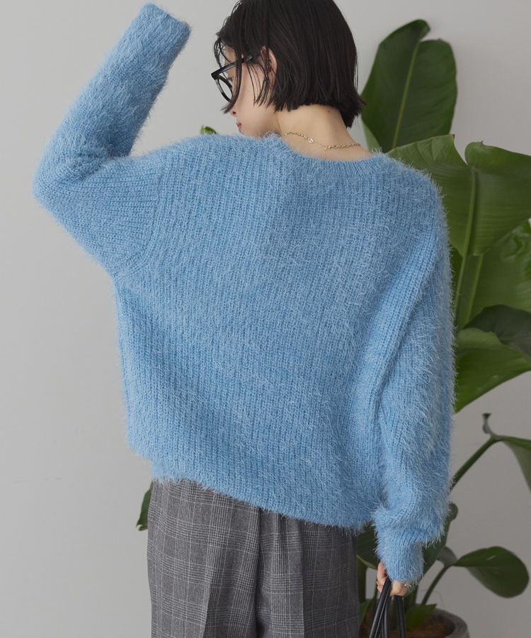 AMERICAN HOLIC「【WEB限定】フェザーゆるニットプルオーバー」|ニット・セーター|