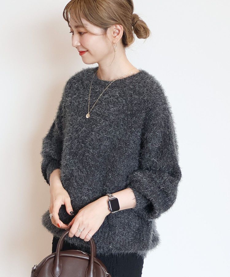AMERICAN HOLIC「【WEB限定】フェザーゆるニットプルオーバー」|ニット・セーター|