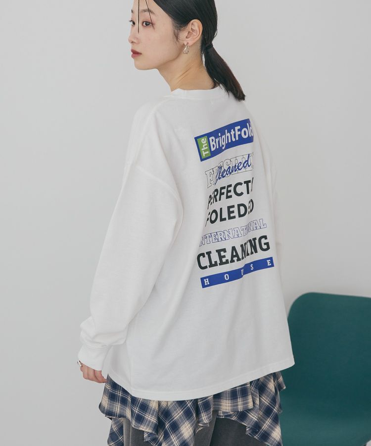 AMERICAN HOLIC「カンパニーロゴ風ロングTシャツ」|Tシャツ・カットソー|