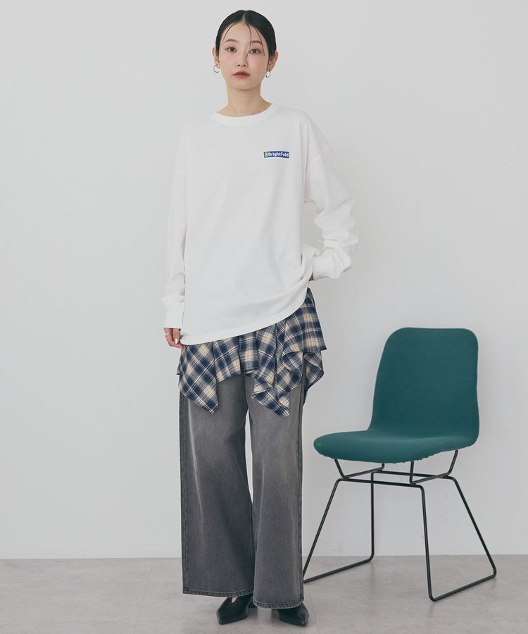 AMERICAN HOLIC「カンパニーロゴ風ロングTシャツ」|Tシャツ・カットソー|