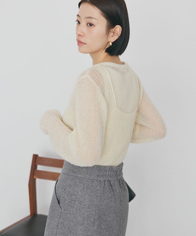 AMERICAN HOLIC「甘編みキャミカーディガンセット」|カーディガン|