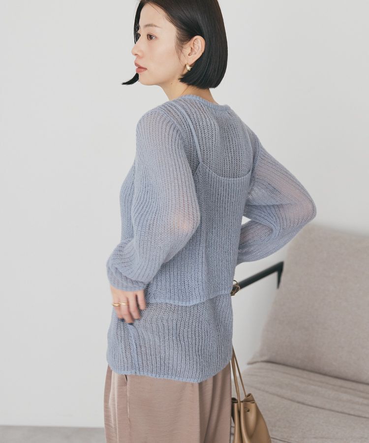 AMERICAN HOLIC「甘編みキャミカーディガンセット」|カーディガン|